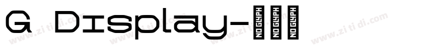 G Display字体转换